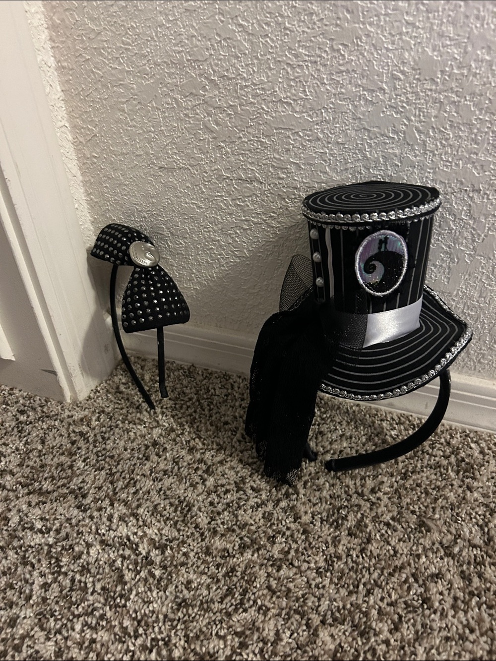 Jack Skellington headwear set of 2 hats